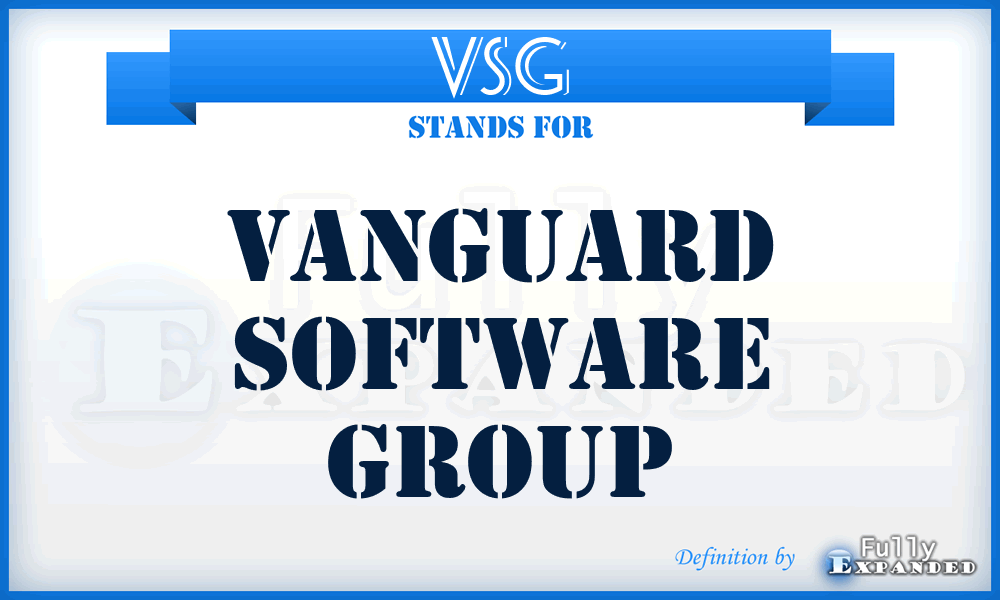 VSG - Vanguard Software Group