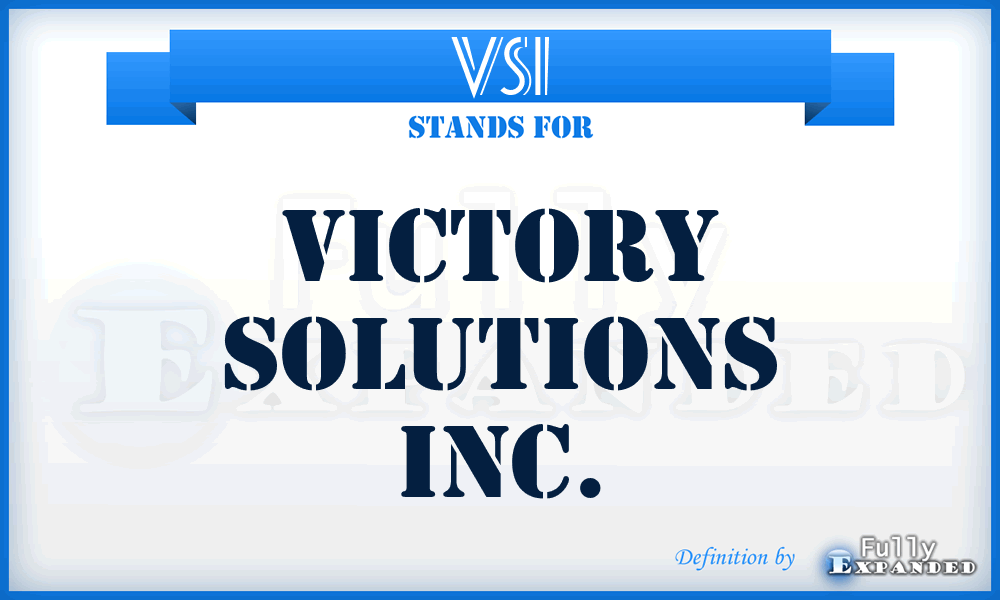 VSI - Victory Solutions Inc.