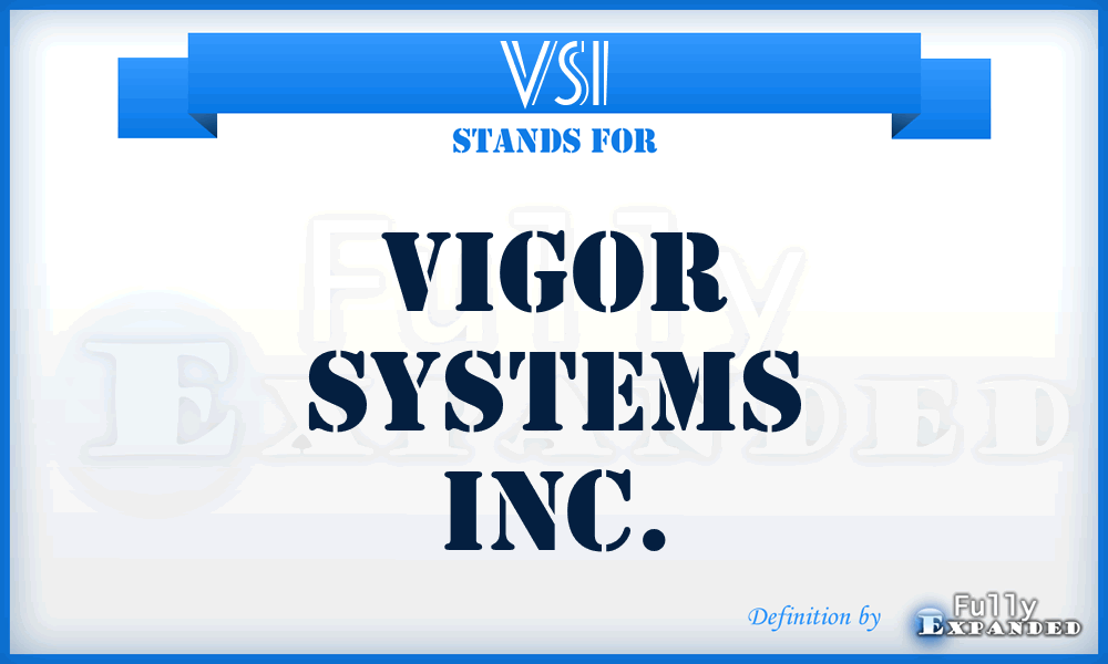 VSI - Vigor Systems Inc.