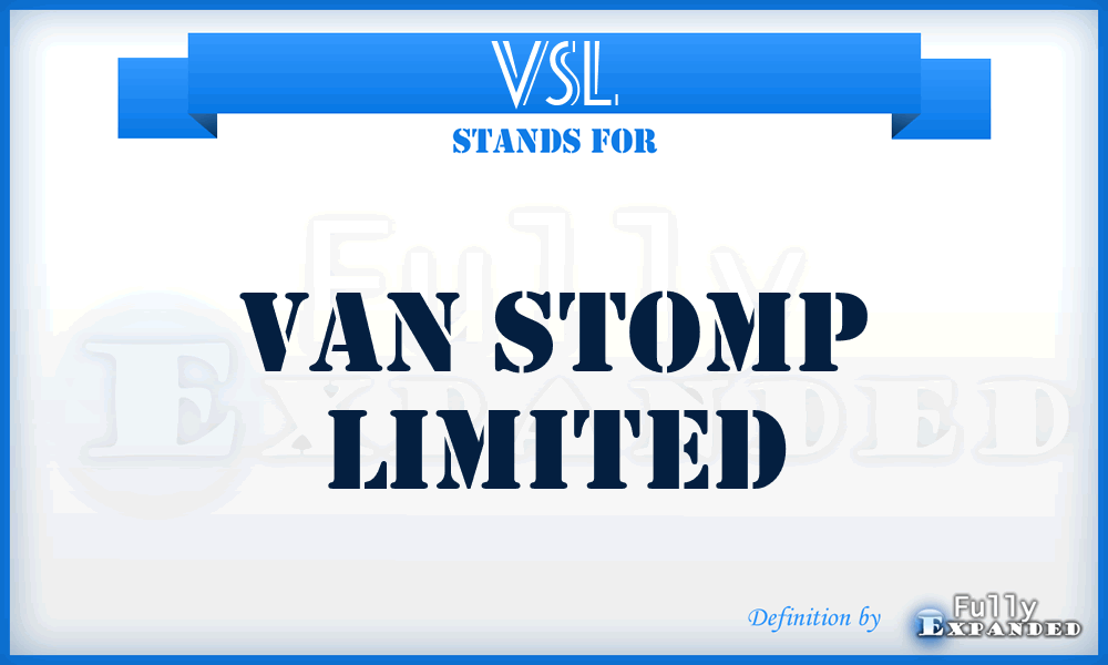 VSL - Van Stomp Limited