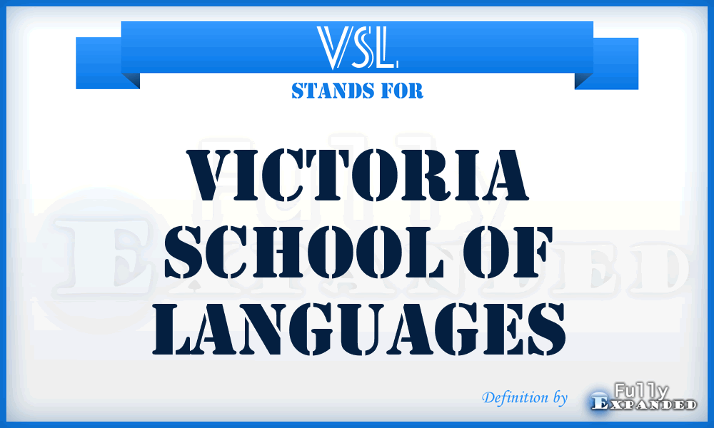 VSL - Victoria School of Languages
