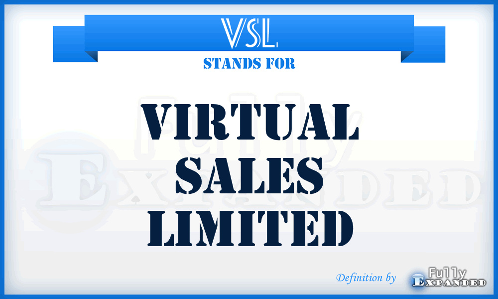 VSL - Virtual Sales Limited