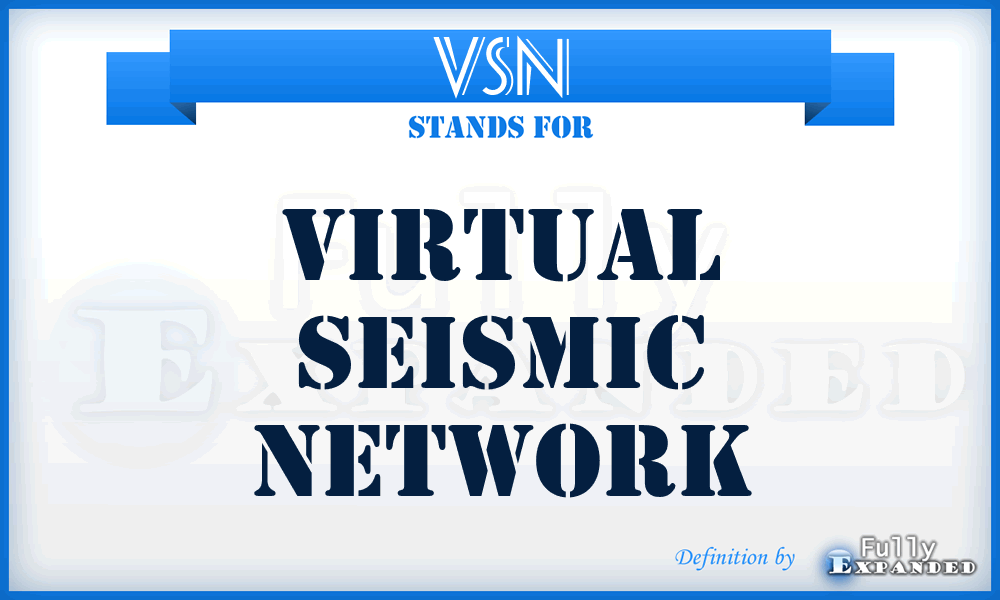VSN - Virtual Seismic Network
