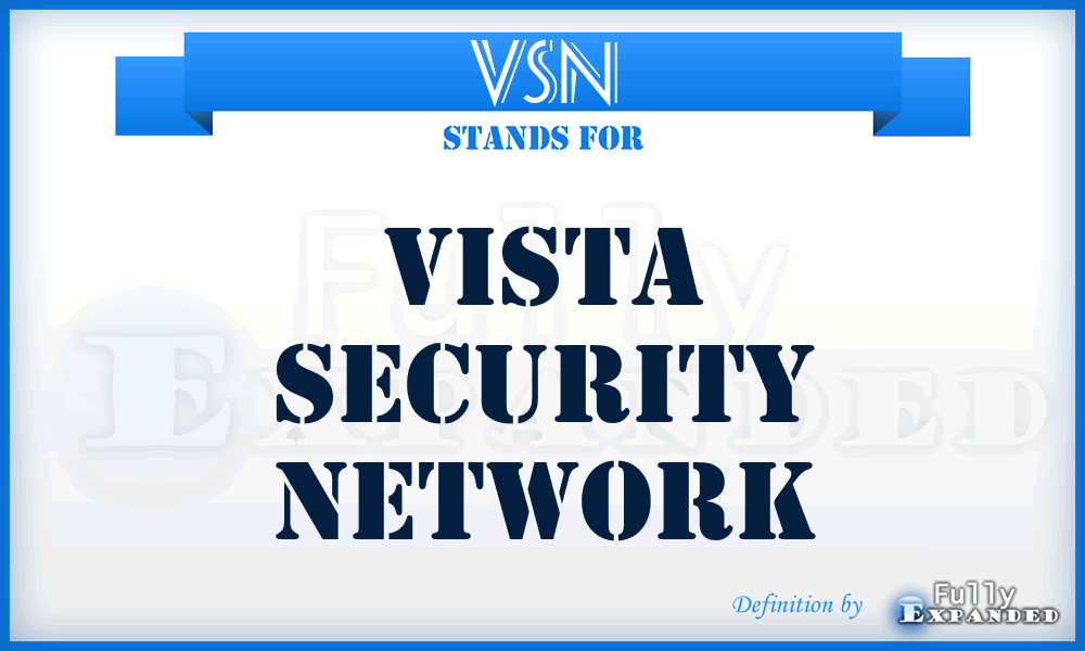 VSN - Vista Security Network