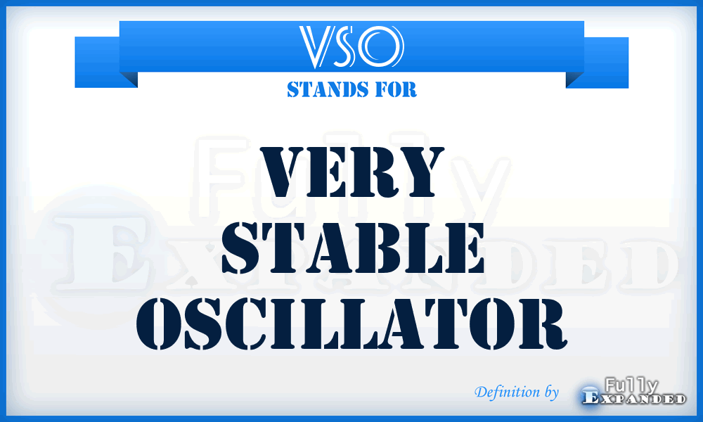 VSO - Very Stable Oscillator