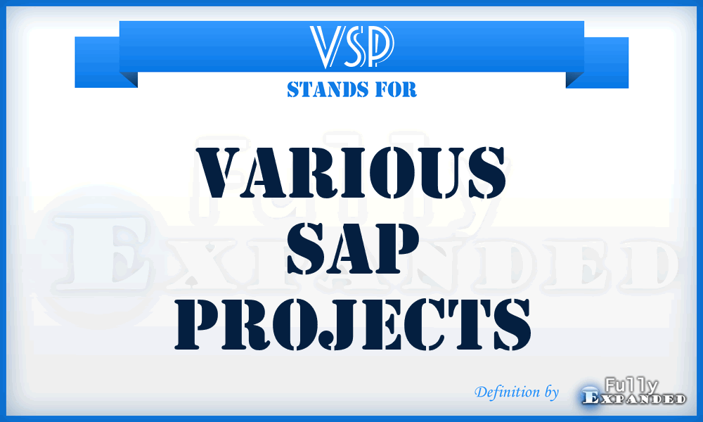 VSP - Various Sap Projects