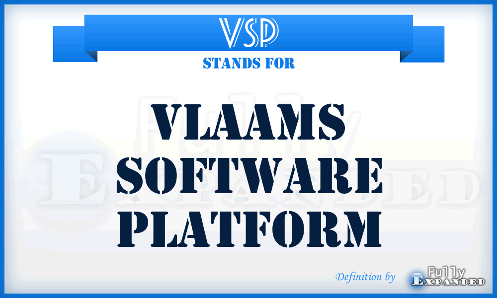 VSP - Vlaams Software Platform