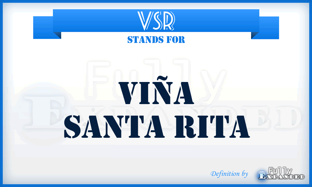 VSR - Viña Santa Rita