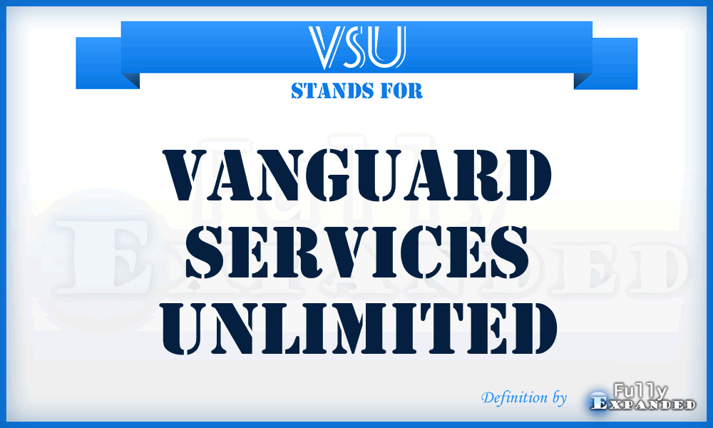 VSU - Vanguard Services Unlimited