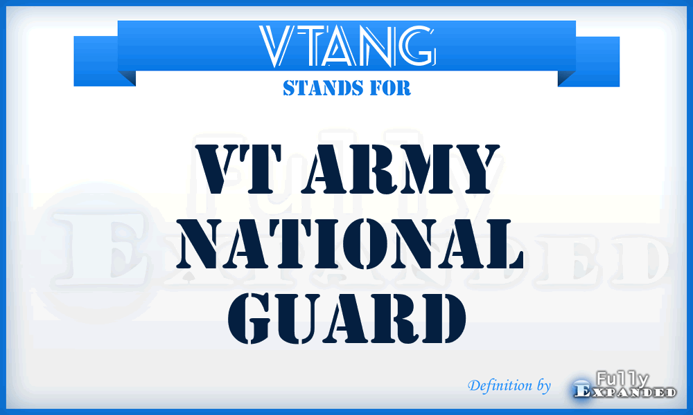 VTANG - VT Army National Guard