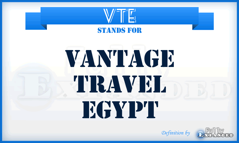 VTE - Vantage Travel Egypt