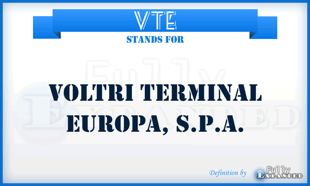 VTE - Voltri Terminal Europa, S.p.A.