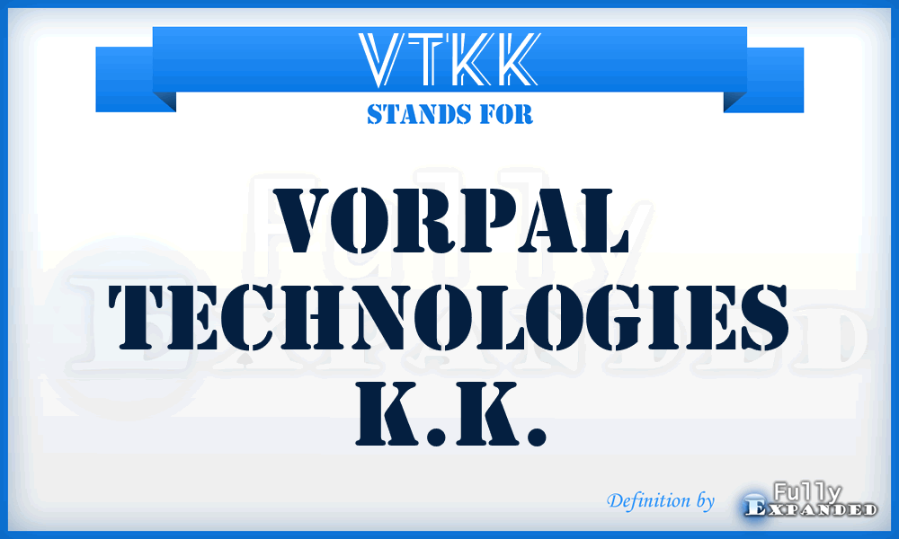 VTKK - Vorpal Technologies K.K.