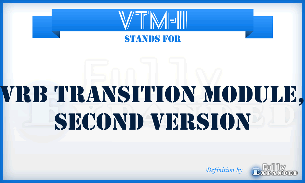 VTM-II - VRB Transition Module, second version