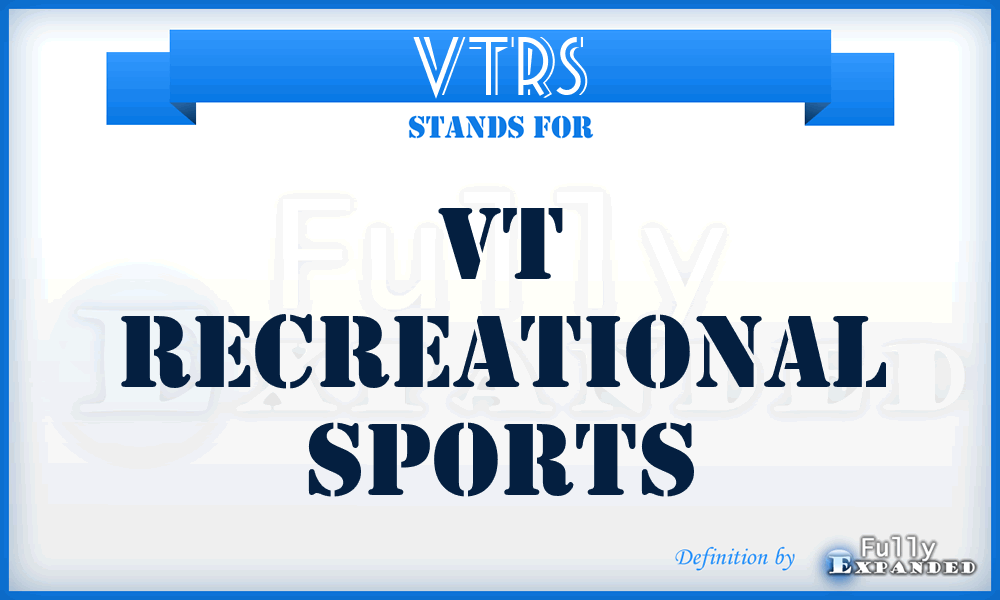 VTRS - VT Recreational Sports