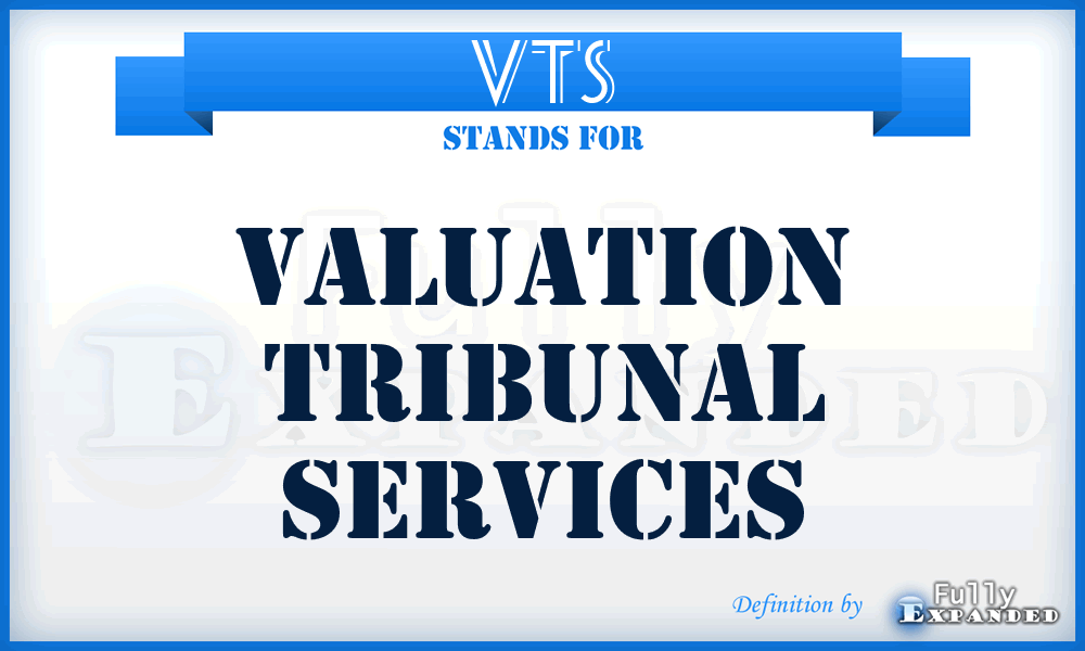 VTS - Valuation Tribunal Services