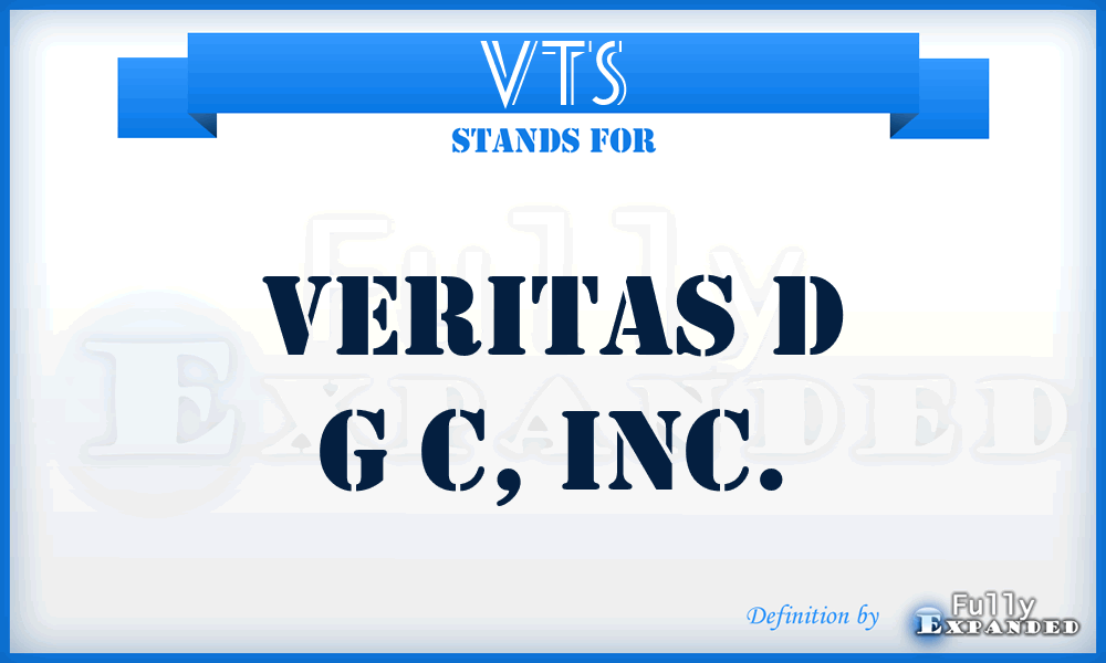 VTS - Veritas D G C, Inc.