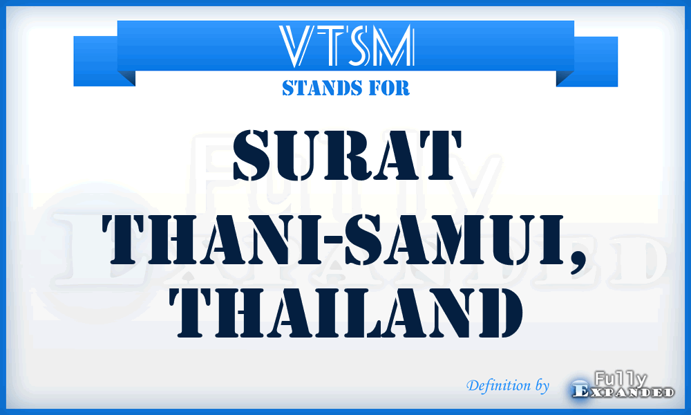 VTSM - Surat Thani-Samui, Thailand