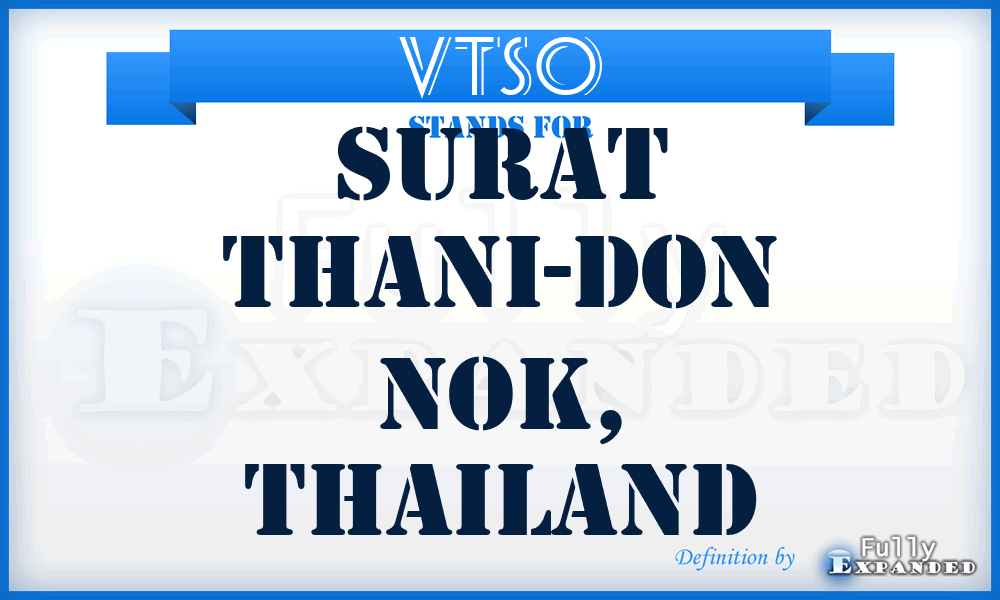 VTSO - Surat Thani-Don Nok, Thailand