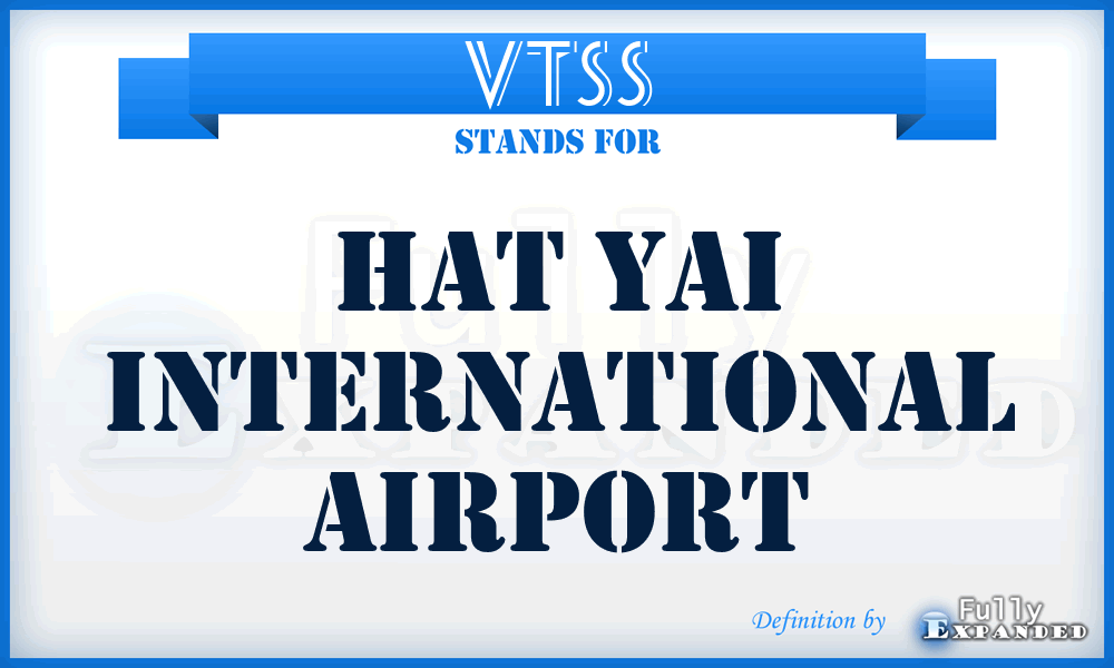 VTSS - Hat Yai International airport