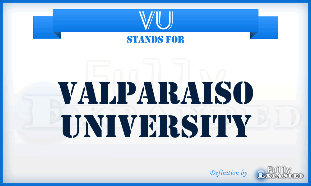 VU - Valparaiso University