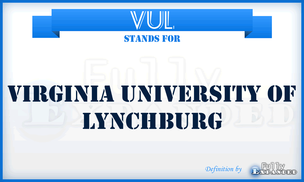 VUL - Virginia University of Lynchburg