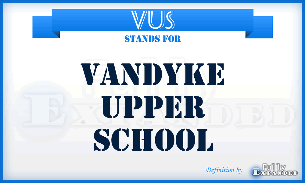 VUS - Vandyke Upper School