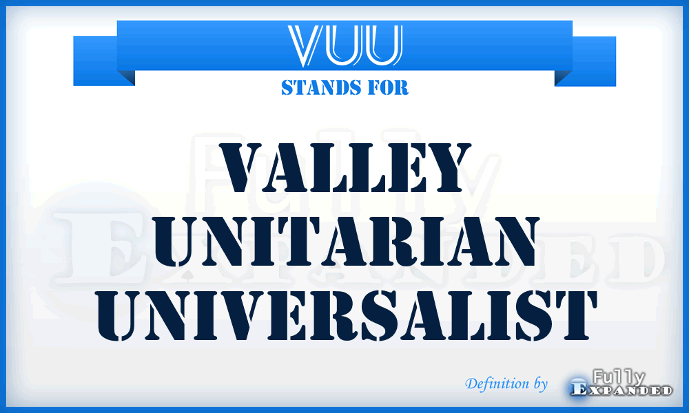 VUU - Valley Unitarian Universalist