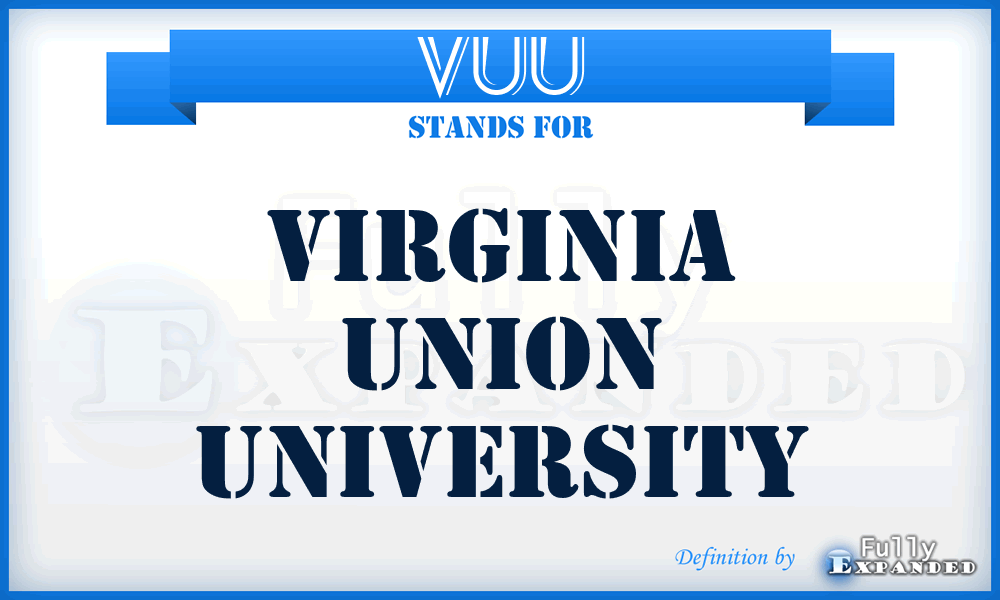 VUU - Virginia Union University