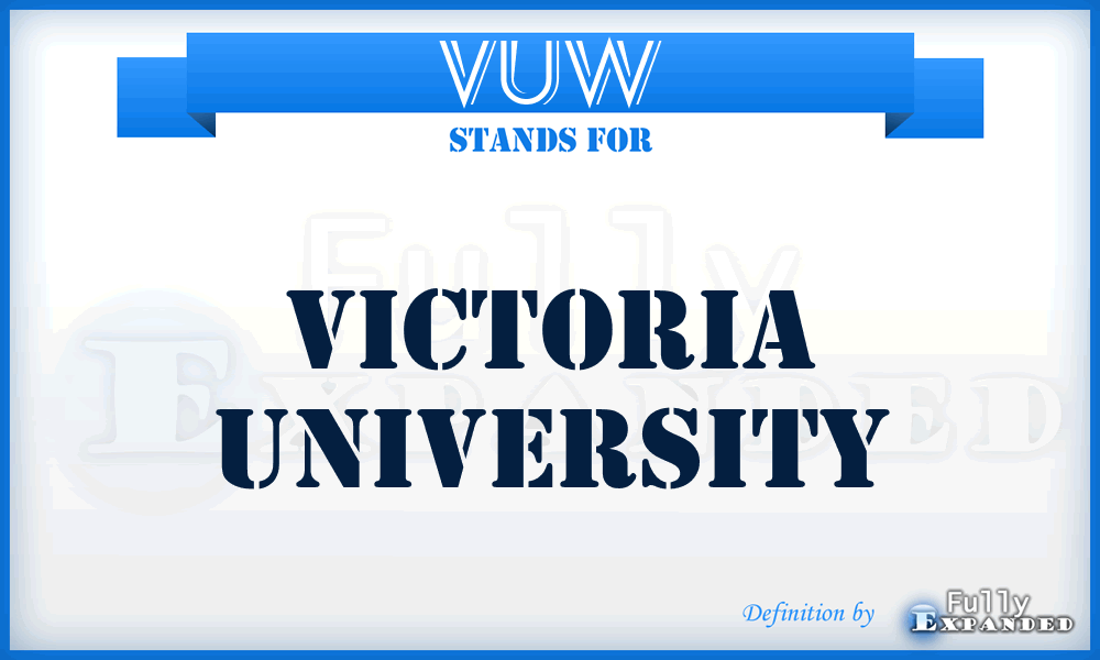 VUW - Victoria University