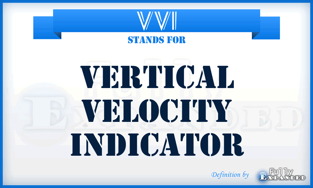 VVI - Vertical Velocity Indicator