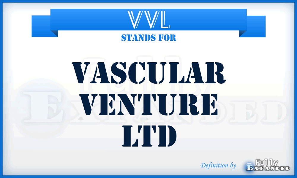 VVL - Vascular Venture Ltd
