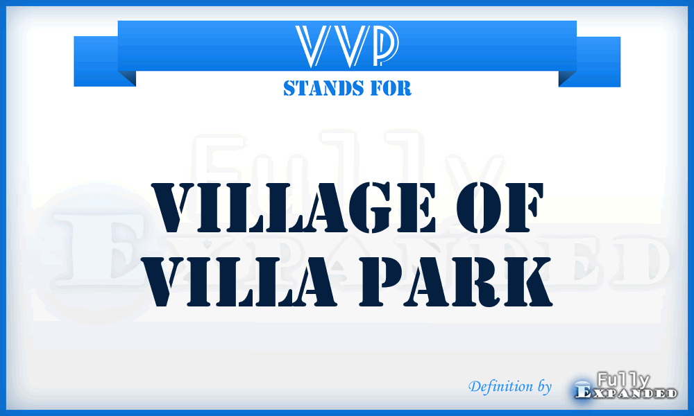 VVP - Village of Villa Park