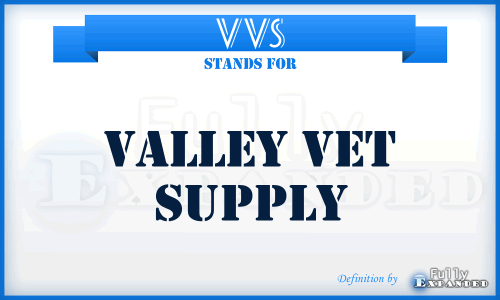 VVS - Valley Vet Supply