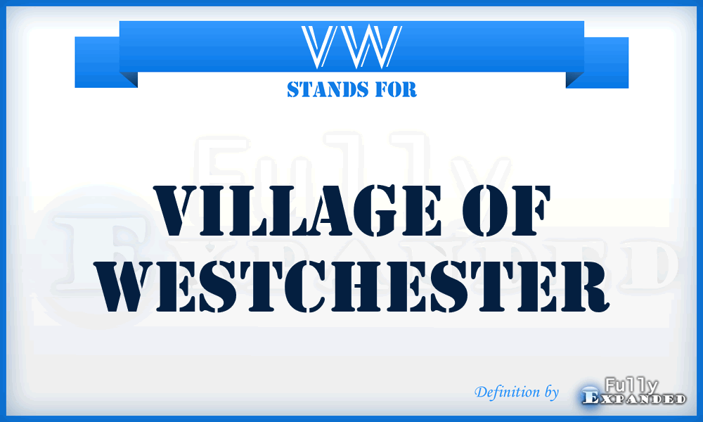 VW - Village of Westchester