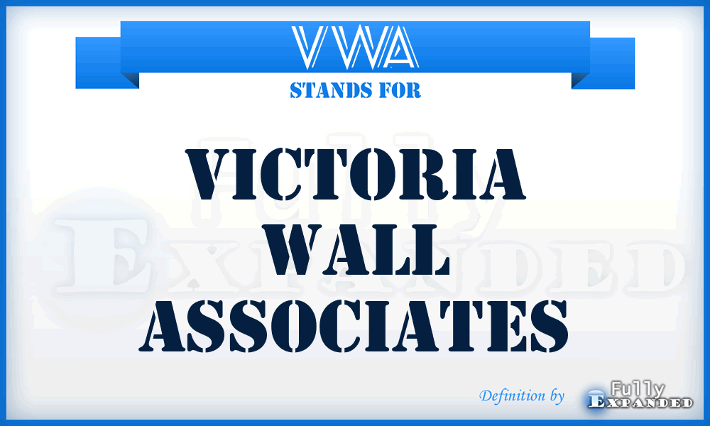 VWA - Victoria Wall Associates