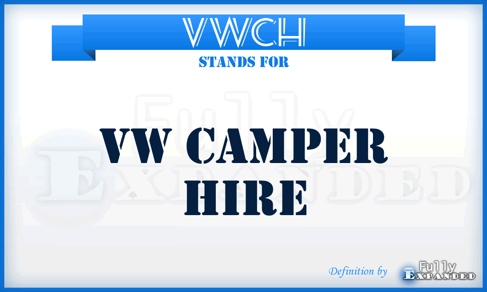 VWCH - VW Camper Hire