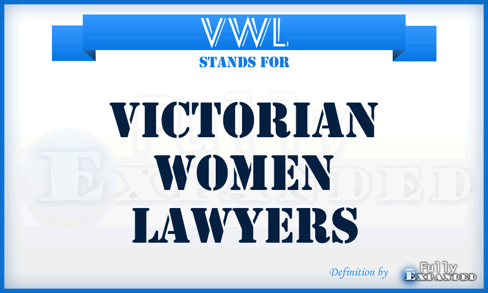 VWL - Victorian Women Lawyers