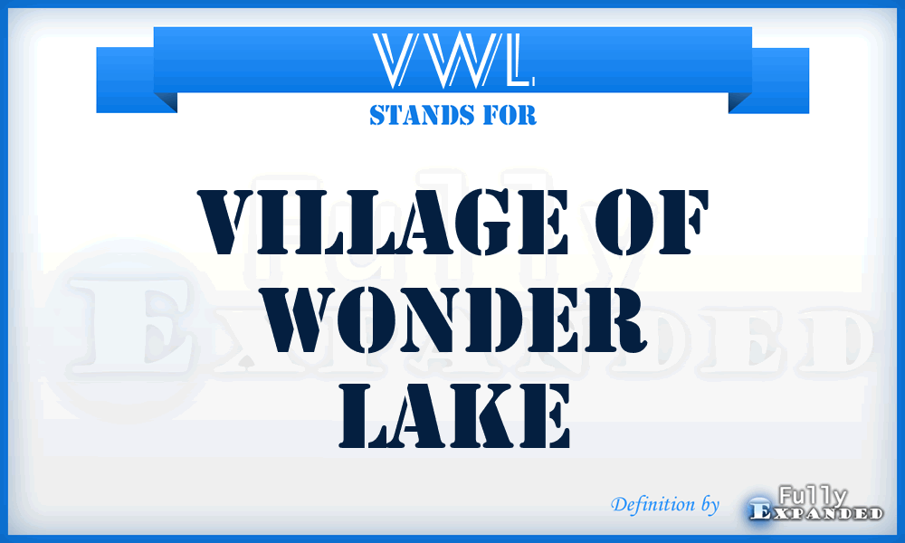 VWL - Village of Wonder Lake