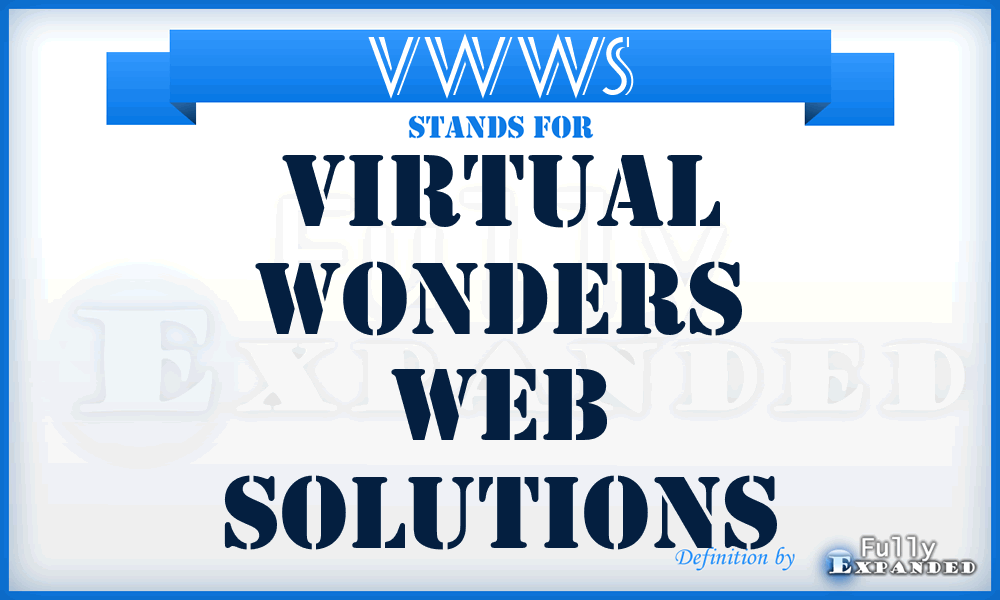 VWWS - Virtual Wonders Web Solutions