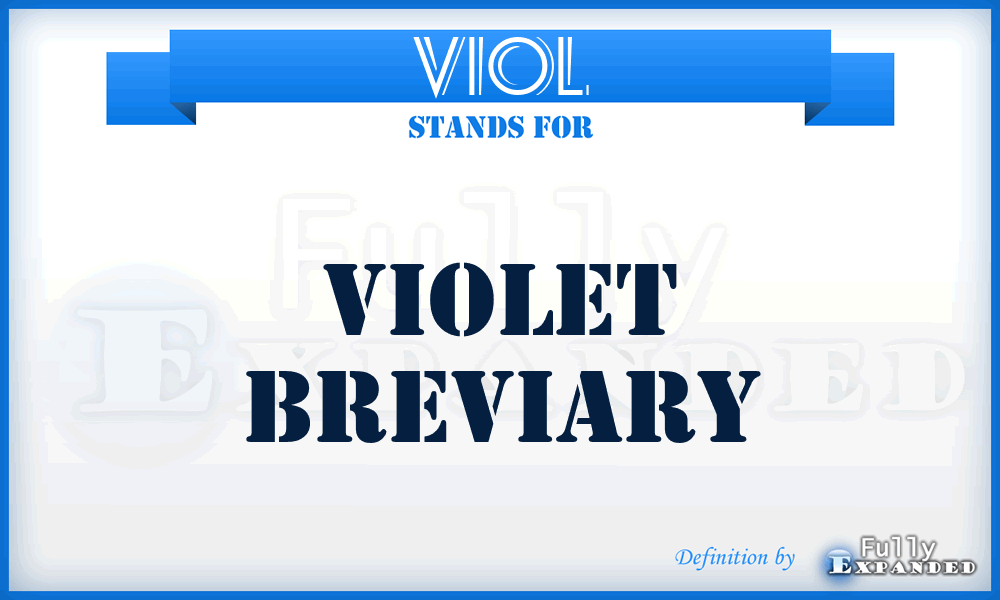 Viol - Violet Breviary