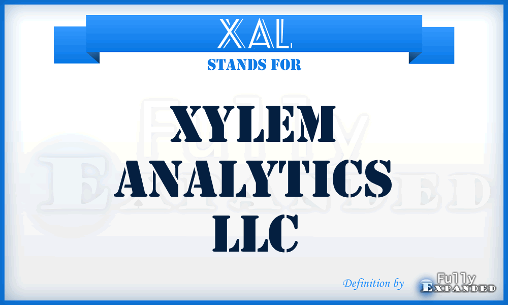 XAL - Xylem Analytics LLC