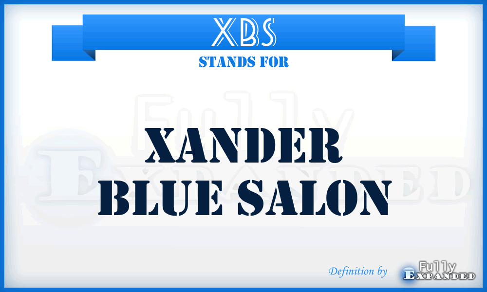 XBS - Xander Blue Salon