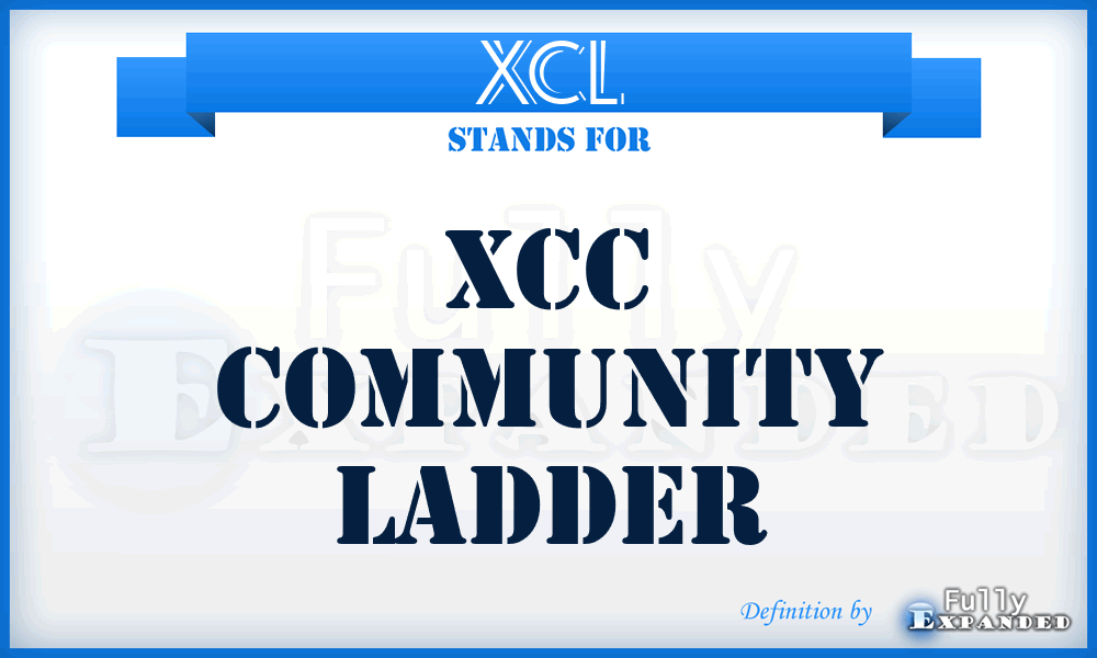 XCL - Xcc Community Ladder