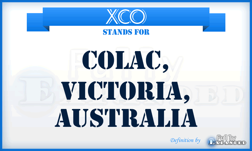 XCO - Colac, Victoria, Australia