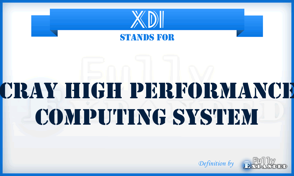 XD1 - Cray high performance computing system