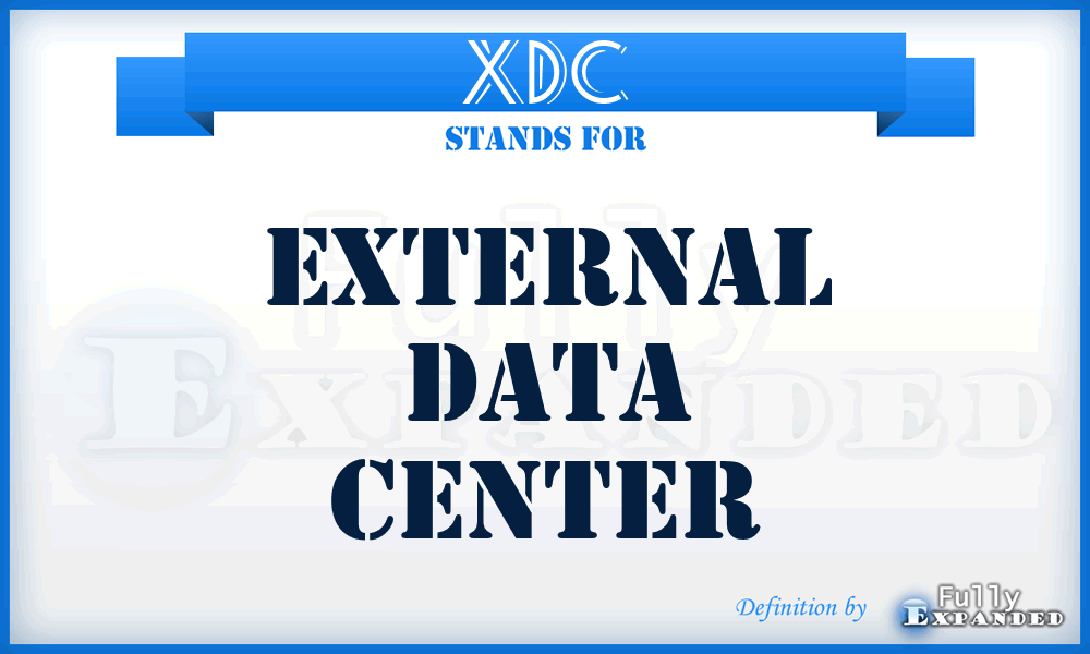 XDC - External Data Center