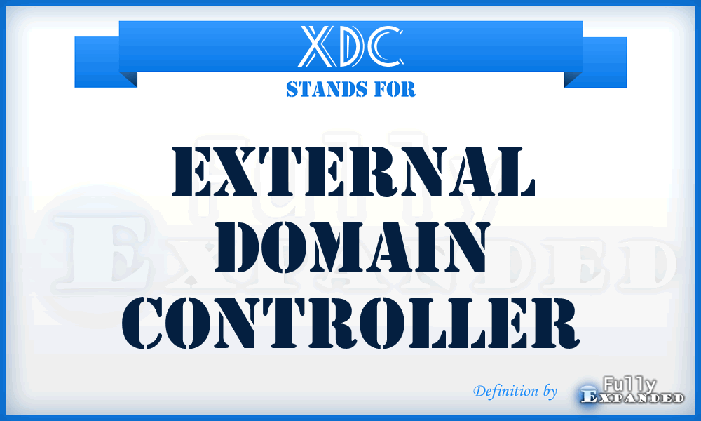 XDC - eXternal Domain Controller