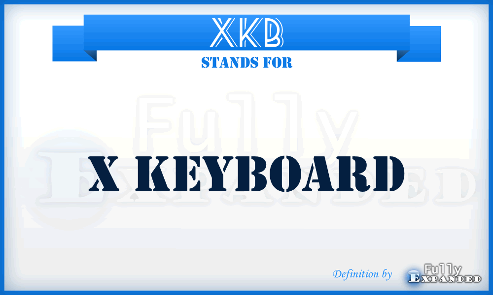 XKB - X Keyboard