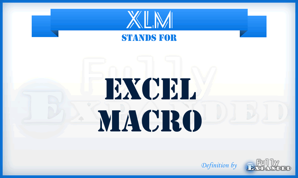 XLM - Excel Macro